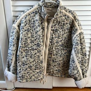 Floral Oversized Quilted Jacket